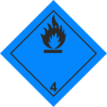 Вещества, способные к самовозгоранию - Маркировка опасных грузов, знаки опасности - vektorb.ru