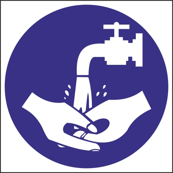 M17 мыть руки (пленка, 200х200 мм) - Знаки безопасности - Вспомогательные таблички - vektorb.ru